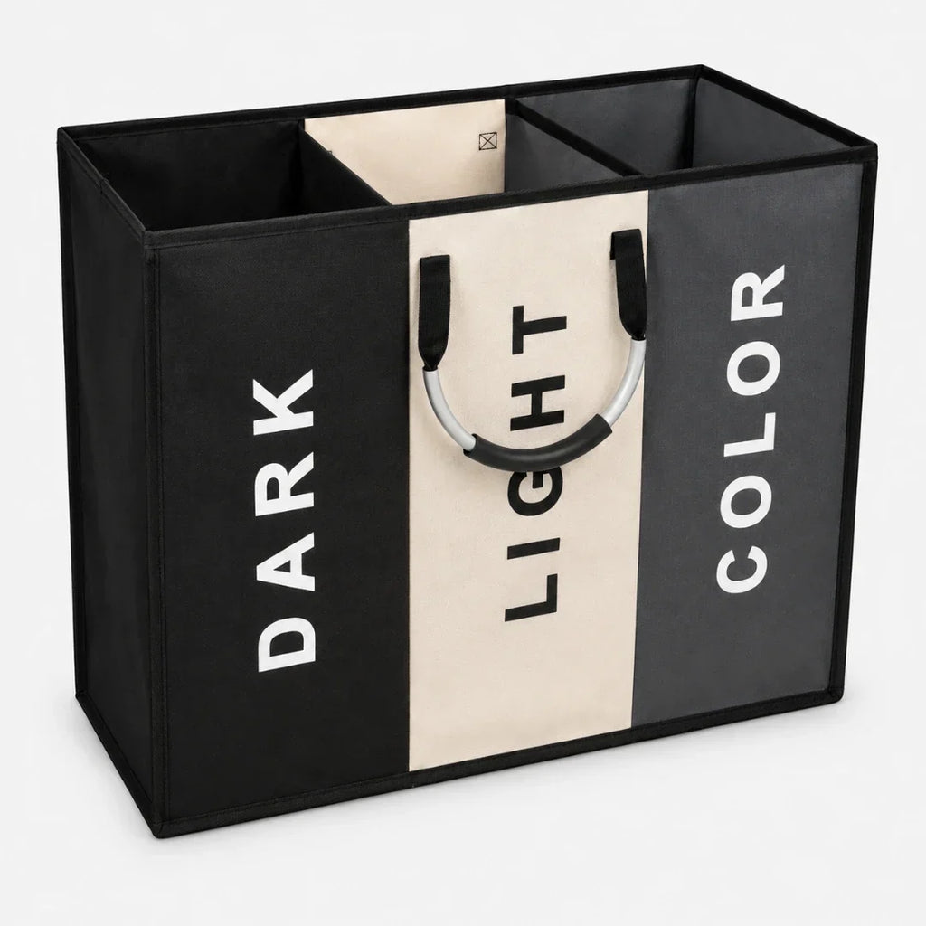 3-Section Laundry Sorter with Removable Bags