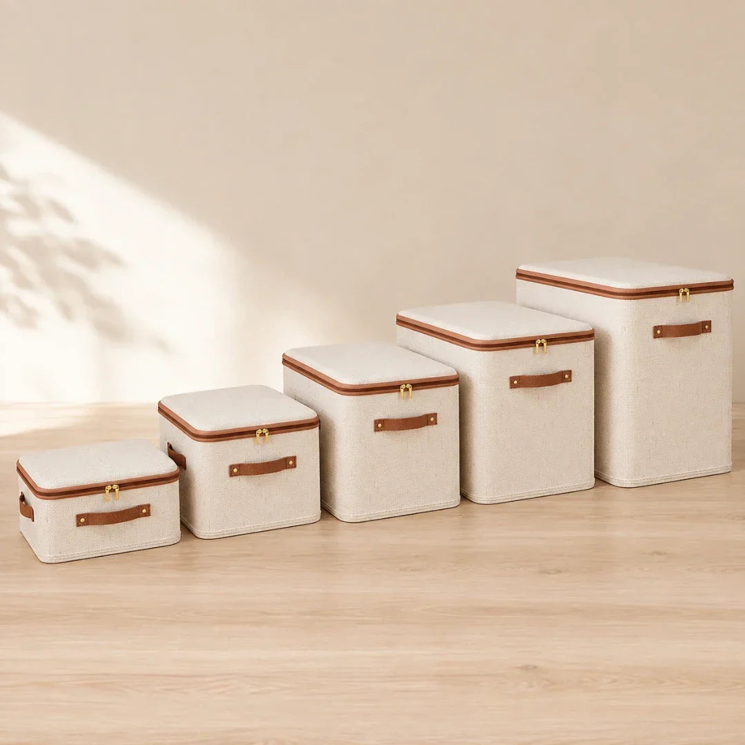 Zipped Fabric Storage Box – 8 L to 56 L