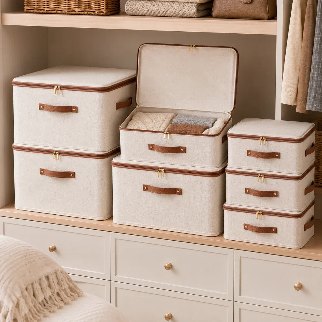 Zipped Fabric Storage Box – 8 L to 56 L