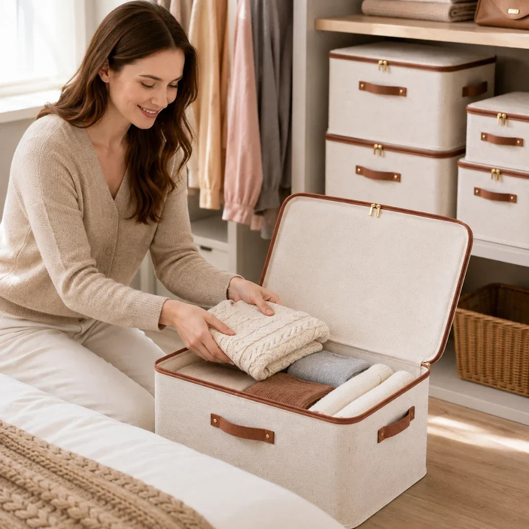 Zipped Fabric Storage Box – 8 L to 56 L
