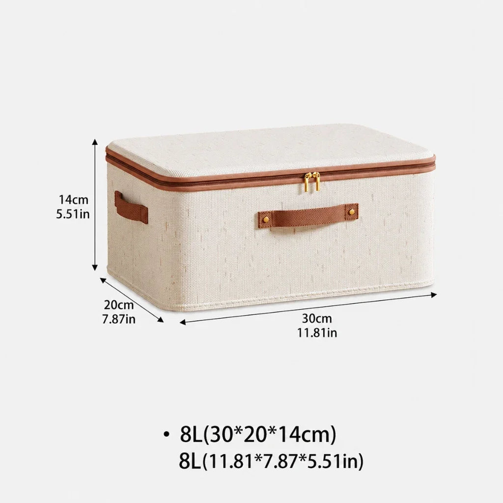 Zipped Fabric Storage Box – 8 L to 56 L