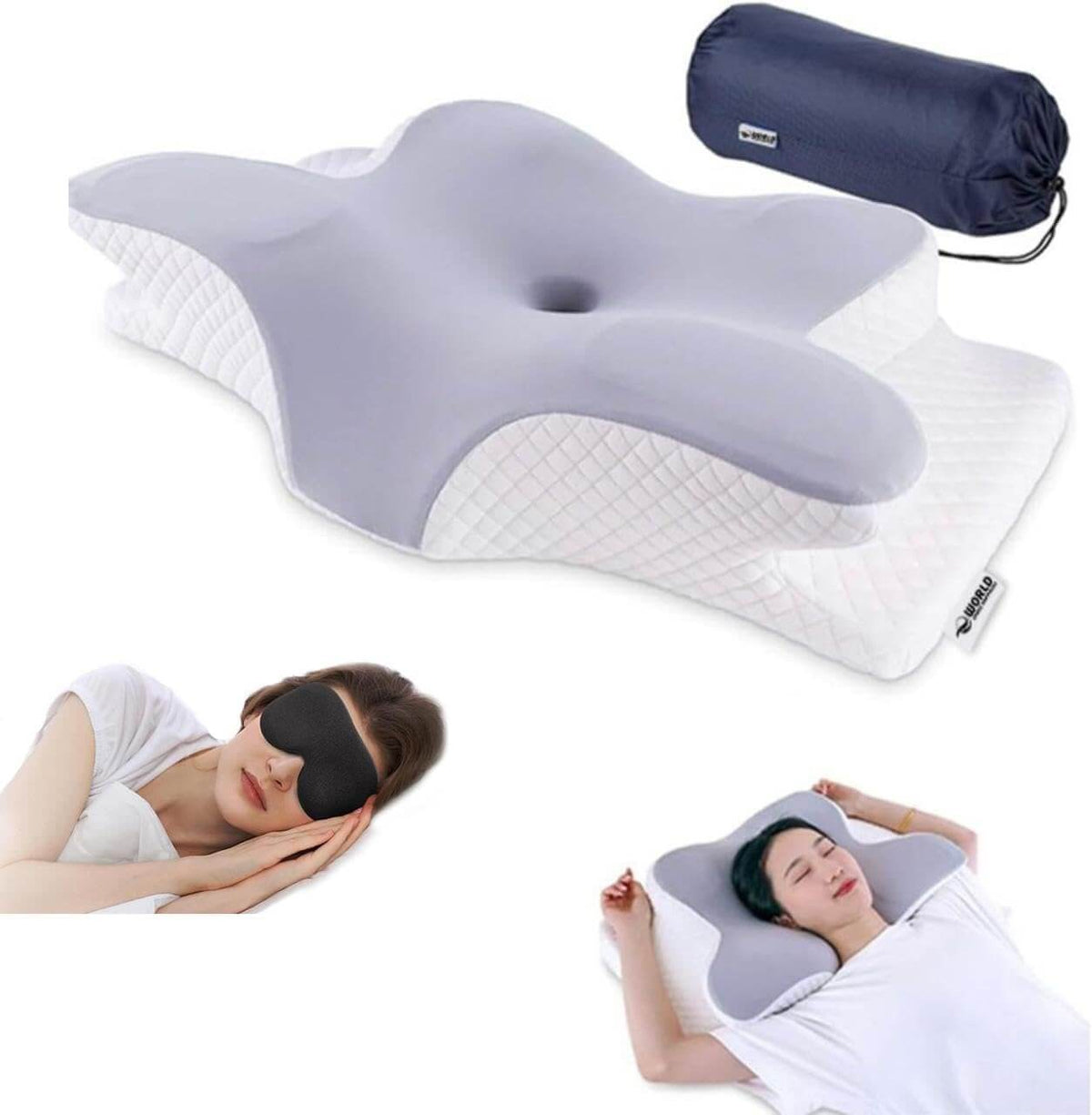 Contoured Butterfly Memory Foam Pillow