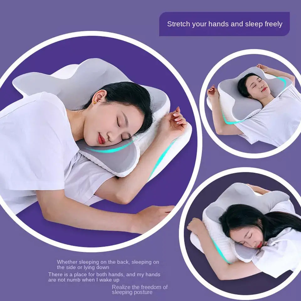 Contoured Butterfly Memory Foam Pillow