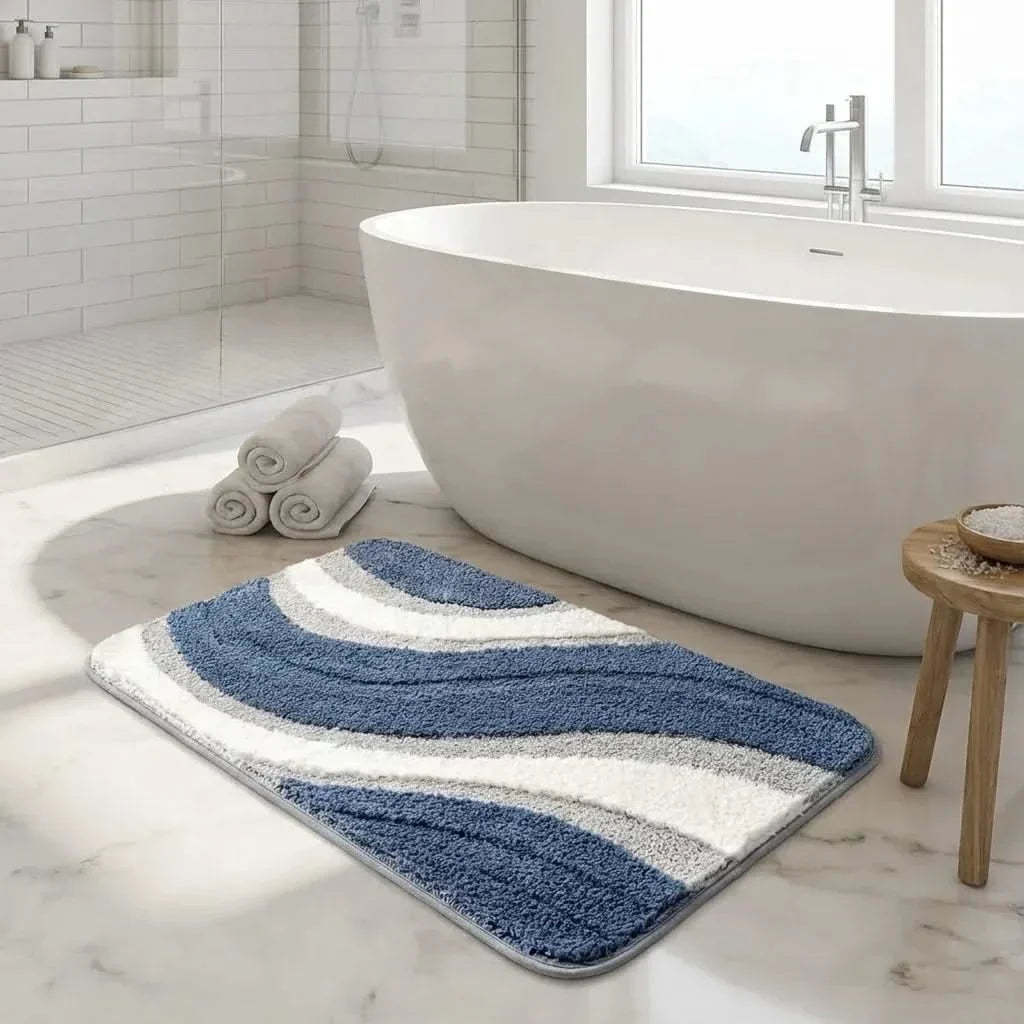 Soft Woven Bath Rug in Three Colourways
