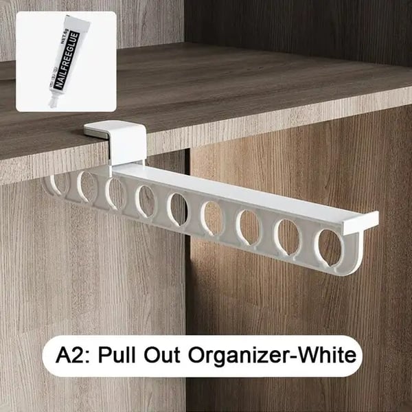 Extendable Closet Rod for Double Hanging Space