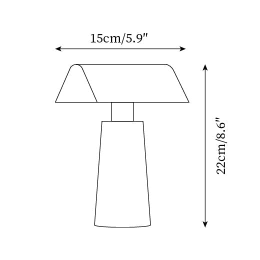 LED Touch Lamp with USB Charging Port