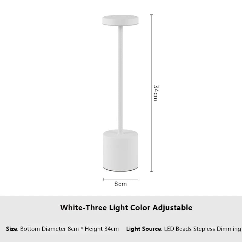 Classic Metal Touch Lamp with 3 Brightness Levels