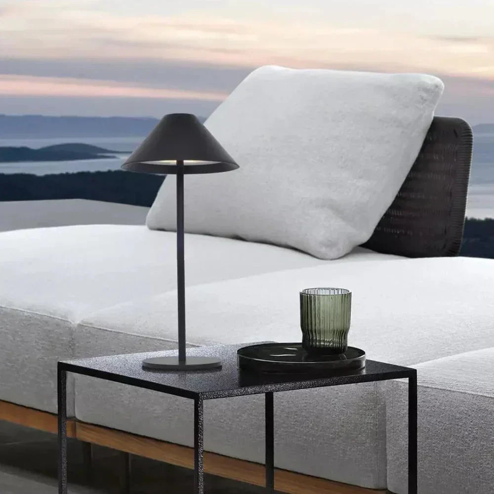 Cone Table Lamp for Bedside Reading