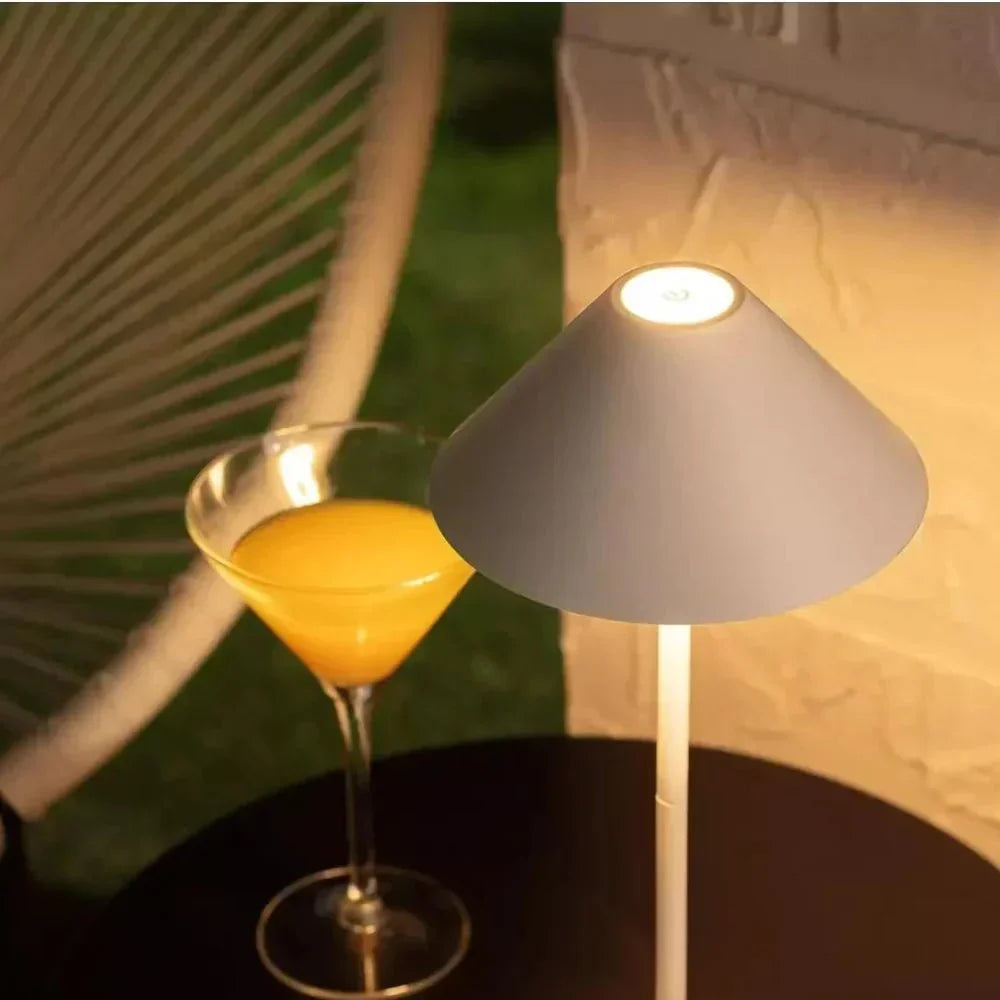 Cone Table Lamp for Bedside Reading
