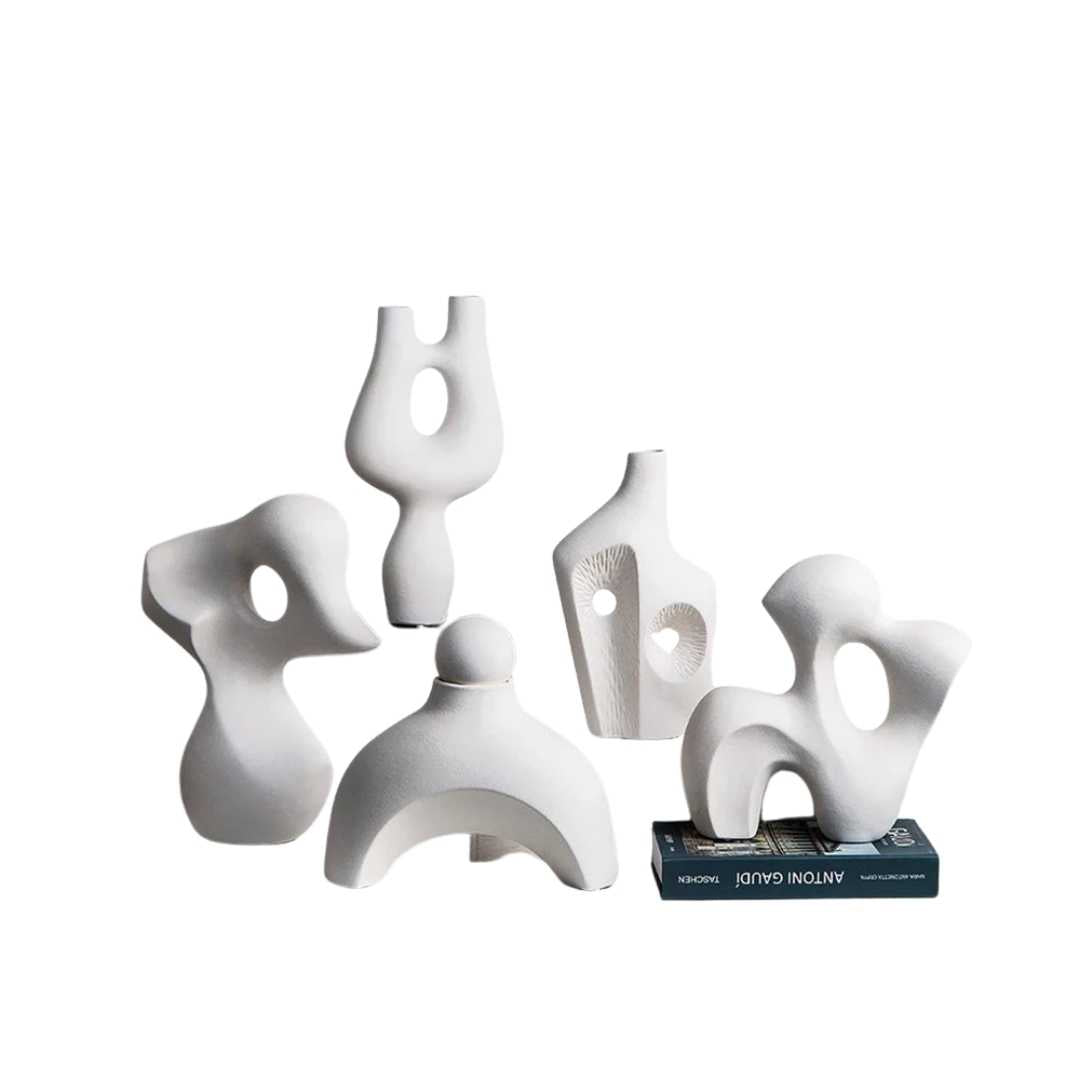 Abstract Ceramic Sculpture, Eight Forms