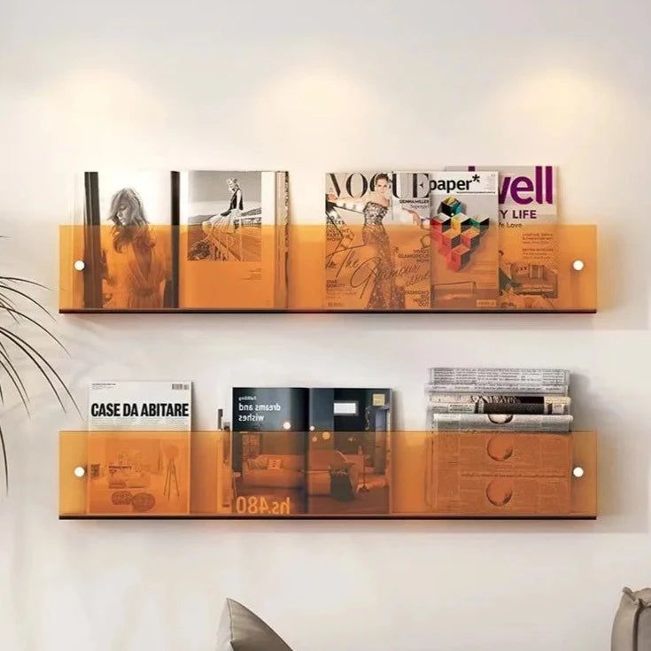 Acrylic Floating Wall Shelf for Books
