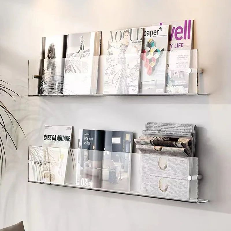 Acrylic Floating Wall Shelf for Books
