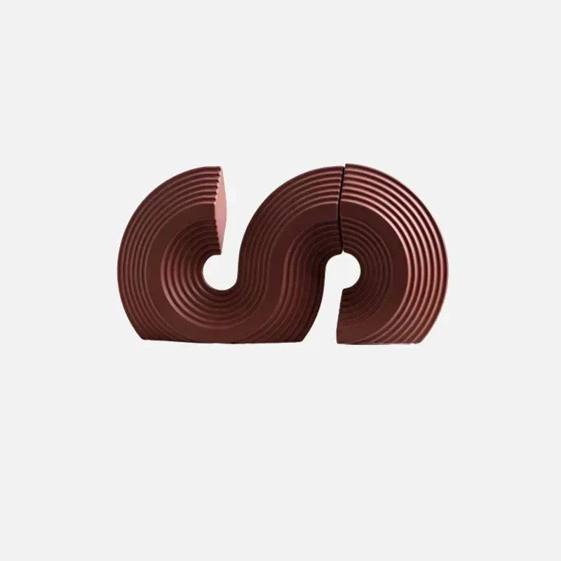 Arched Ceramic Bookends, Three Colours