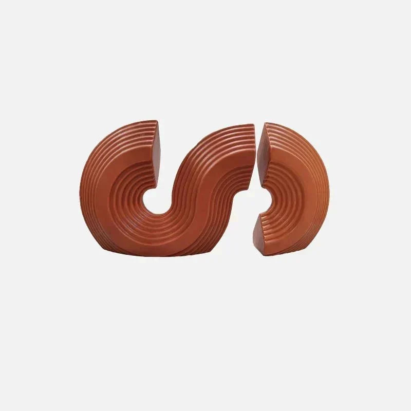 Arched Ceramic Bookends, Three Colours