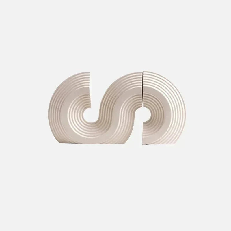Arched Ceramic Bookends, Three Colours