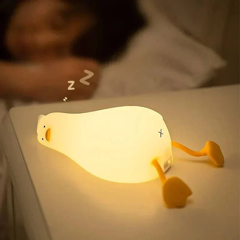 Soft Silicone Duck Night Light
