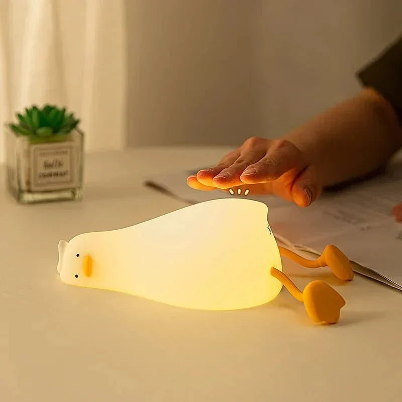 Soft Silicone Duck Night Light