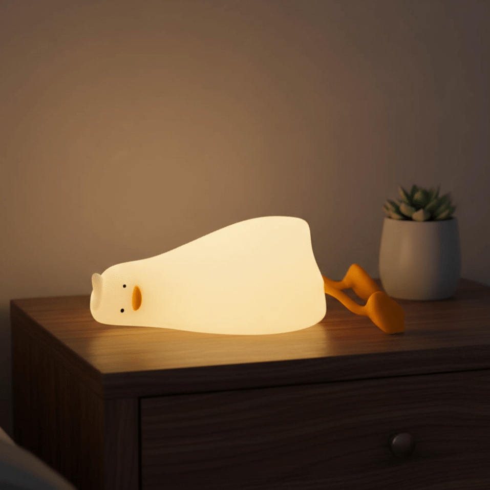 Soft Silicone Duck Night Light