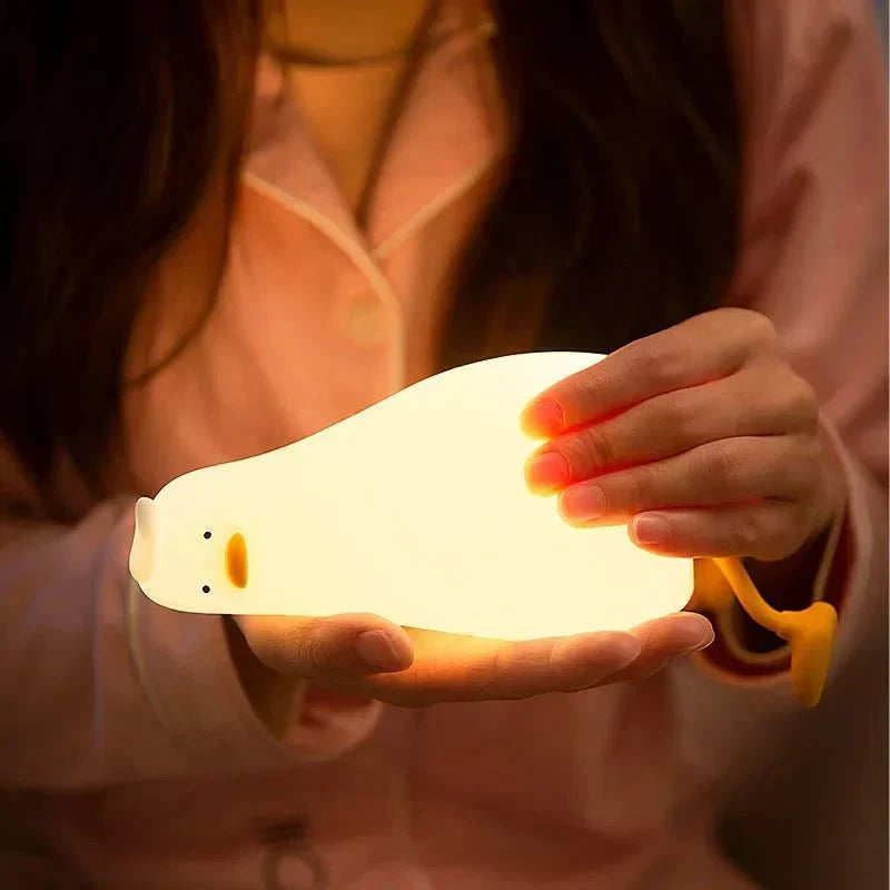 Soft Silicone Duck Night Light