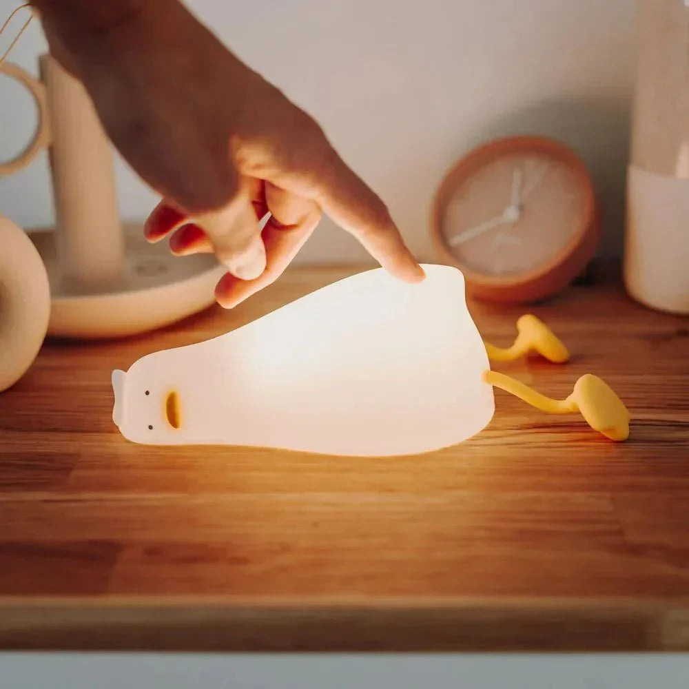 Soft Silicone Duck Night Light