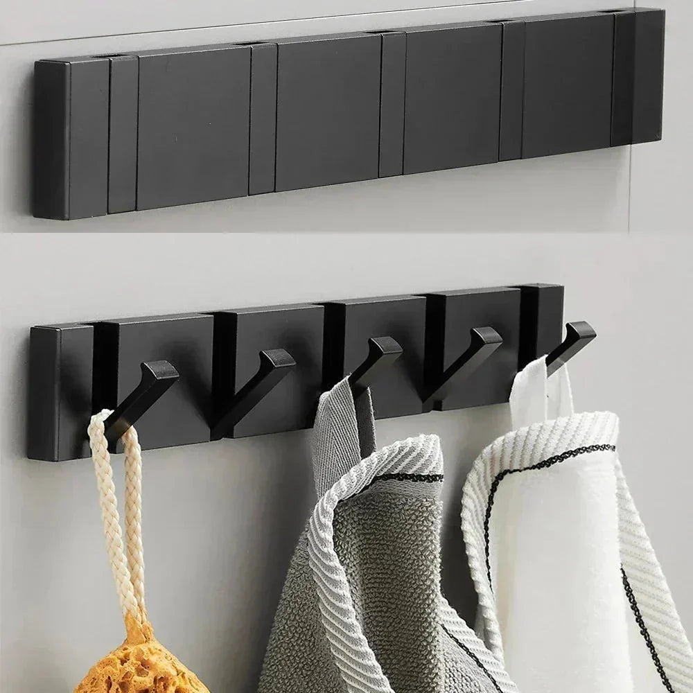 Foldable Stainless Steel Wall Hook Rail