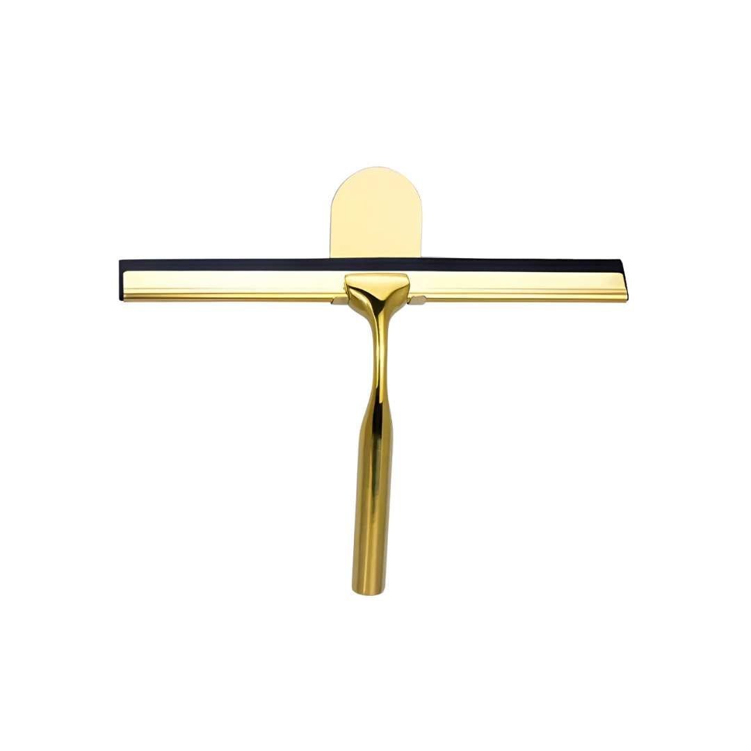 Gold Stainless Steel Shower Squeegee with Silicone Blade