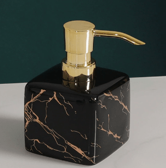 Marble Effect Ceramic Soap Dispenser