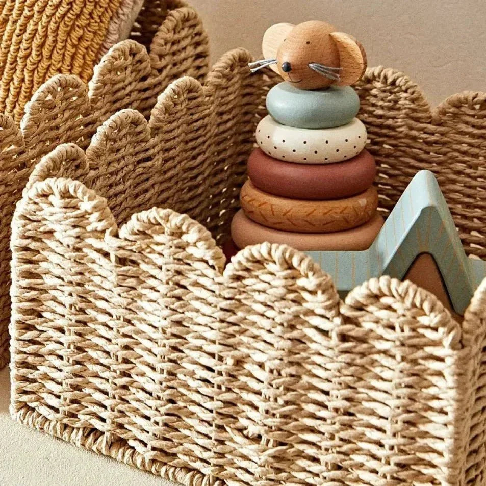 Woven Willow Storage Basket, Three Sizes