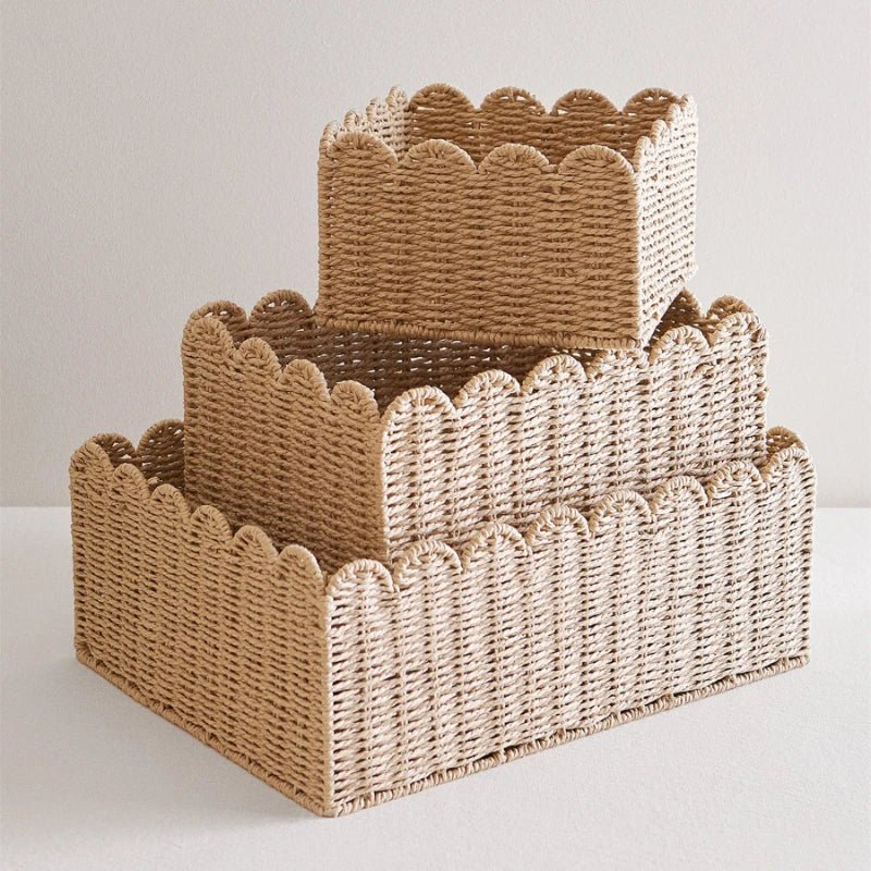 Woven Willow Storage Basket, Three Sizes