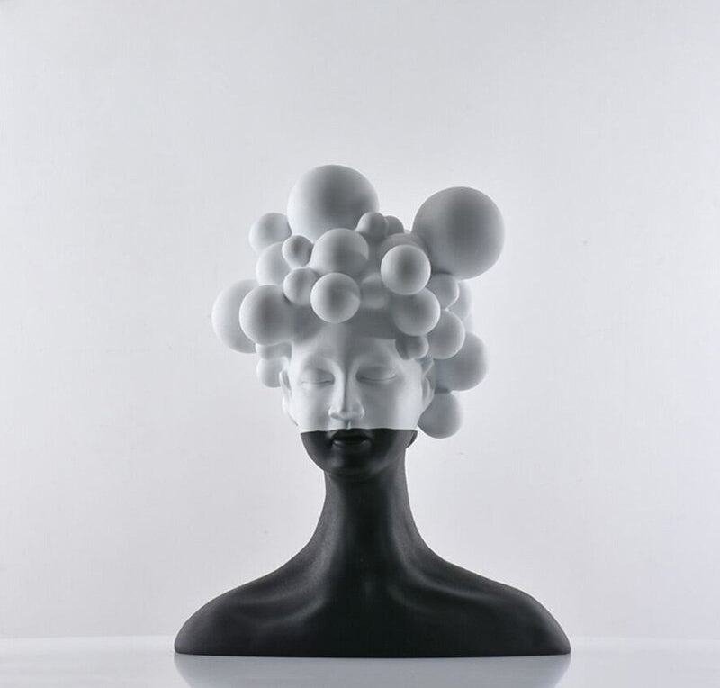 Abstract Figure Sculpture in Resin