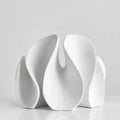 Abstract Petal Sculpture, Matt Resin