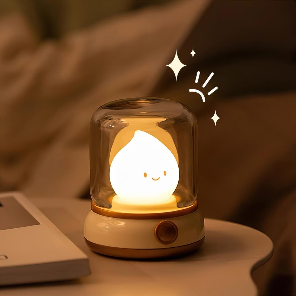 LED Flame Night Light, Flameless Candle Effect