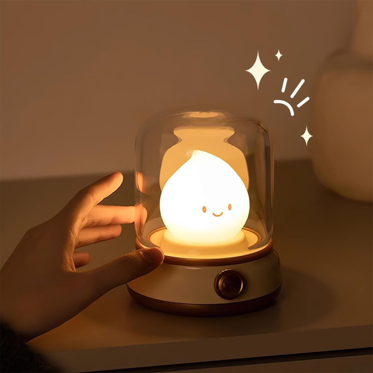 LED Flame Night Light with Flickering Effect