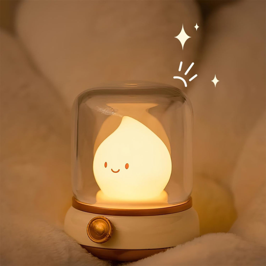 LED Flame Night Light, Flameless Candle Effect