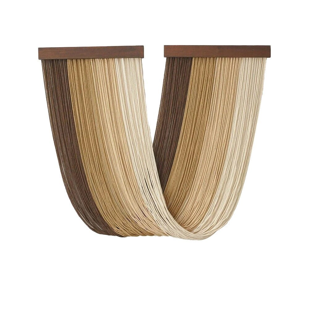 Rope Wall Hanging with Wooden Bar