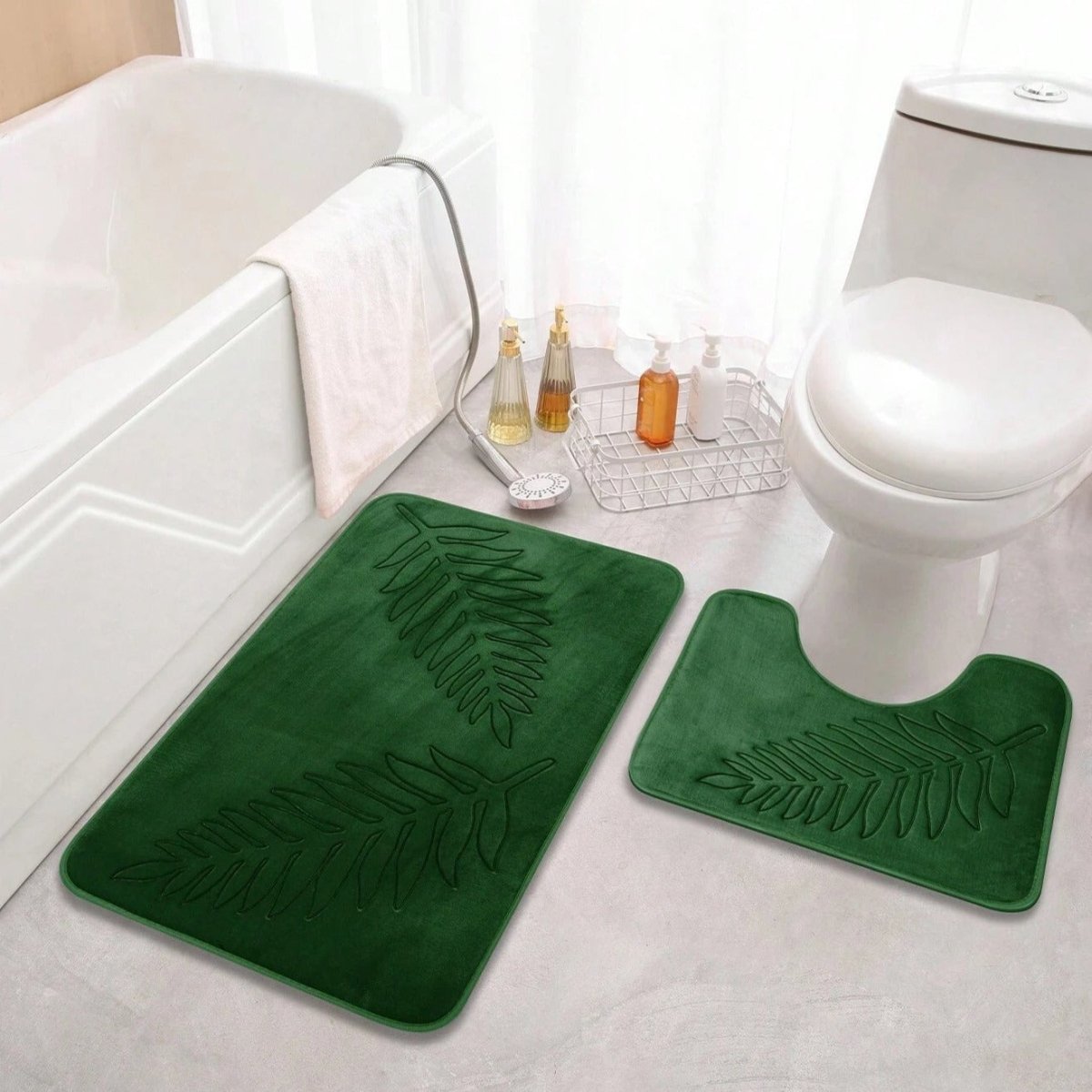 Quick-Drying Bath Mat Set of Two