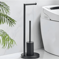 Freestanding Toilet Paper Holder with Brush