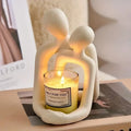 Couple Sculpture Phone Stand and Candle Holder