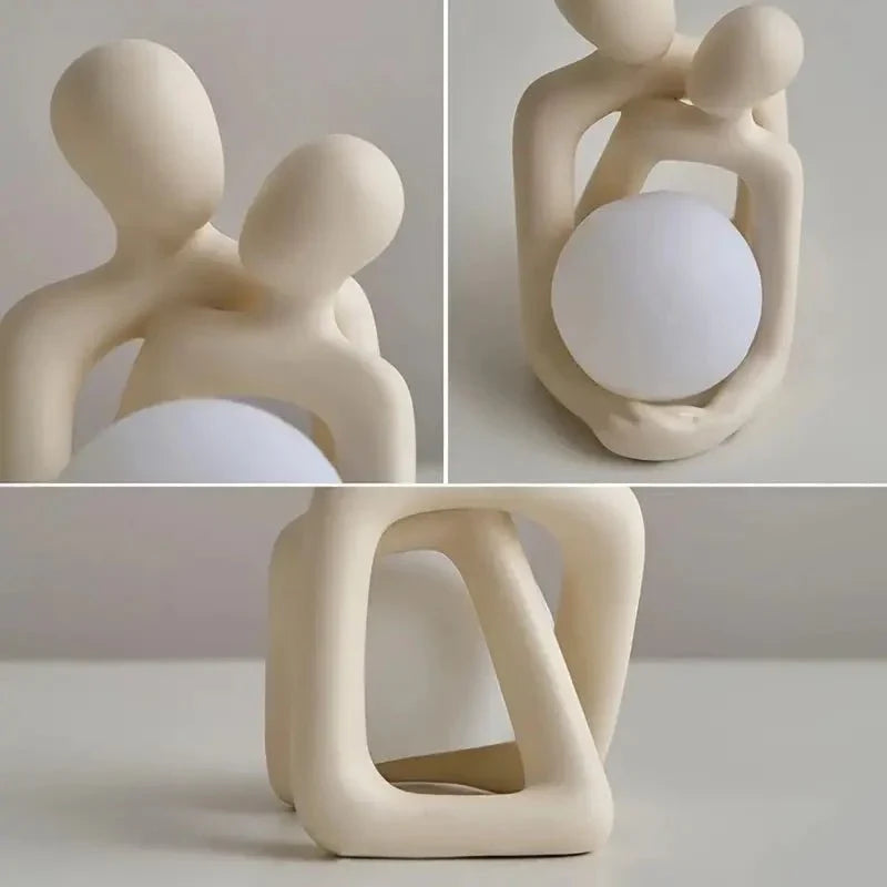 Couple Sculpture Phone Stand and Candle Holder