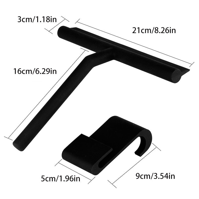 Shower Squeegee with Adhesive Wall Hook