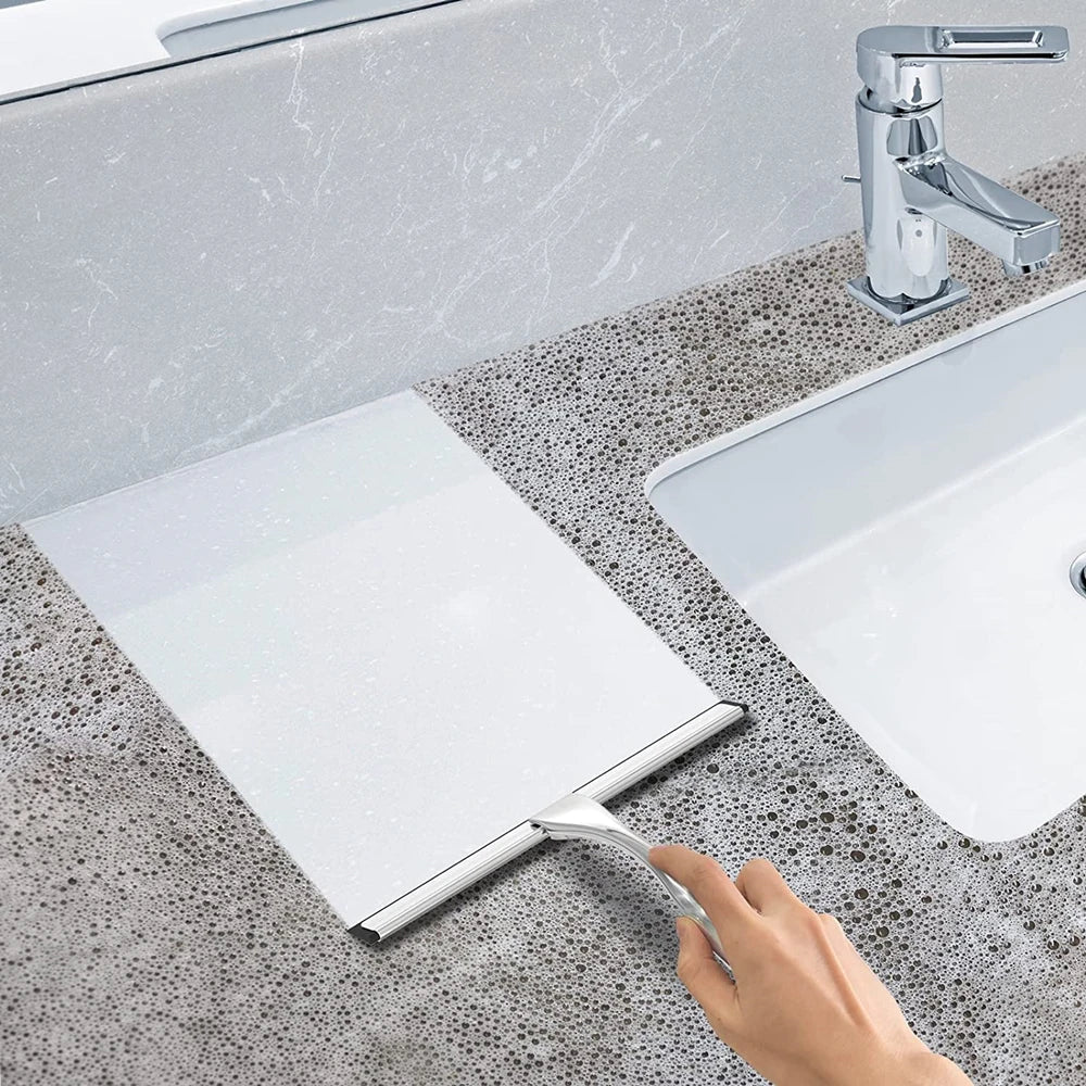 25 cm Stainless Steel Shower Squeegee with Wall Hook