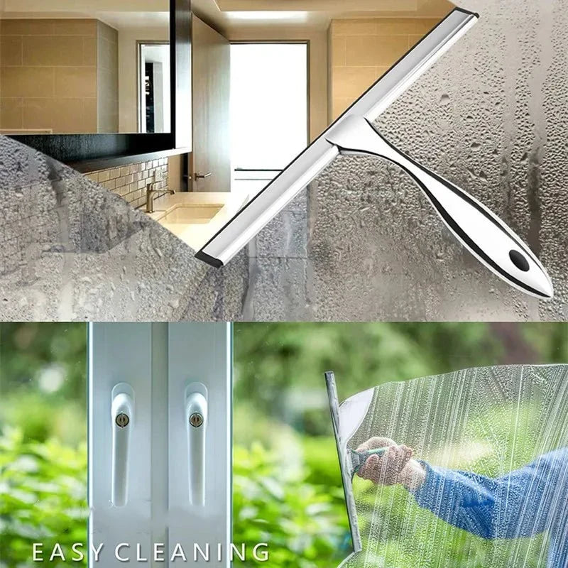 25 cm Stainless Steel Shower Squeegee with Wall Hook
