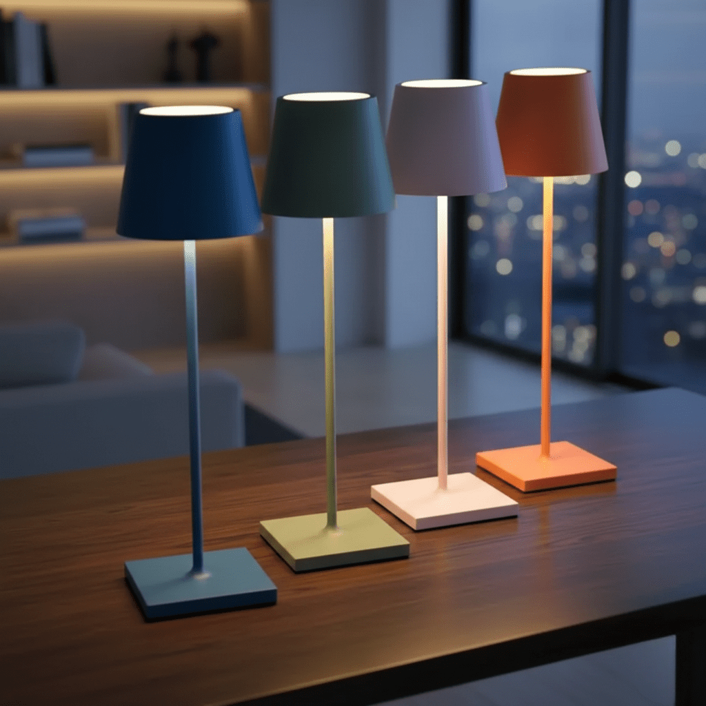 Aluminium Table Lamp, Minimal Modern Light