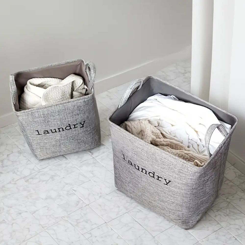 Foldable Fabric Laundry Basket – 3 Sizes, 5 Colours