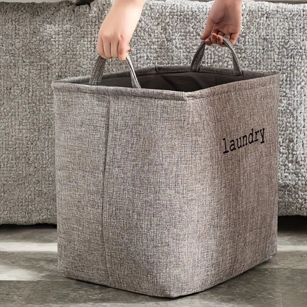 Foldable Fabric Laundry Basket – 3 Sizes, 5 Colours