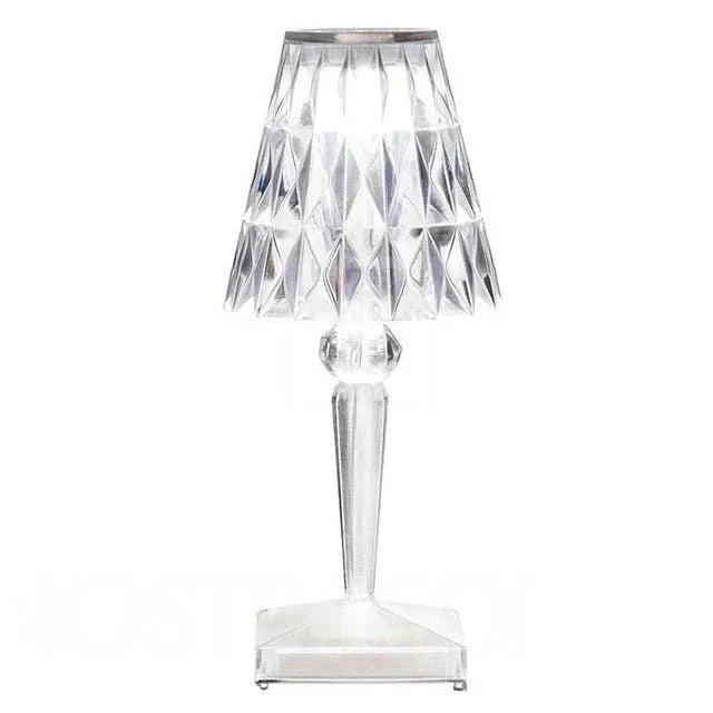 Faceted Acrylic Crystal Table Lamp