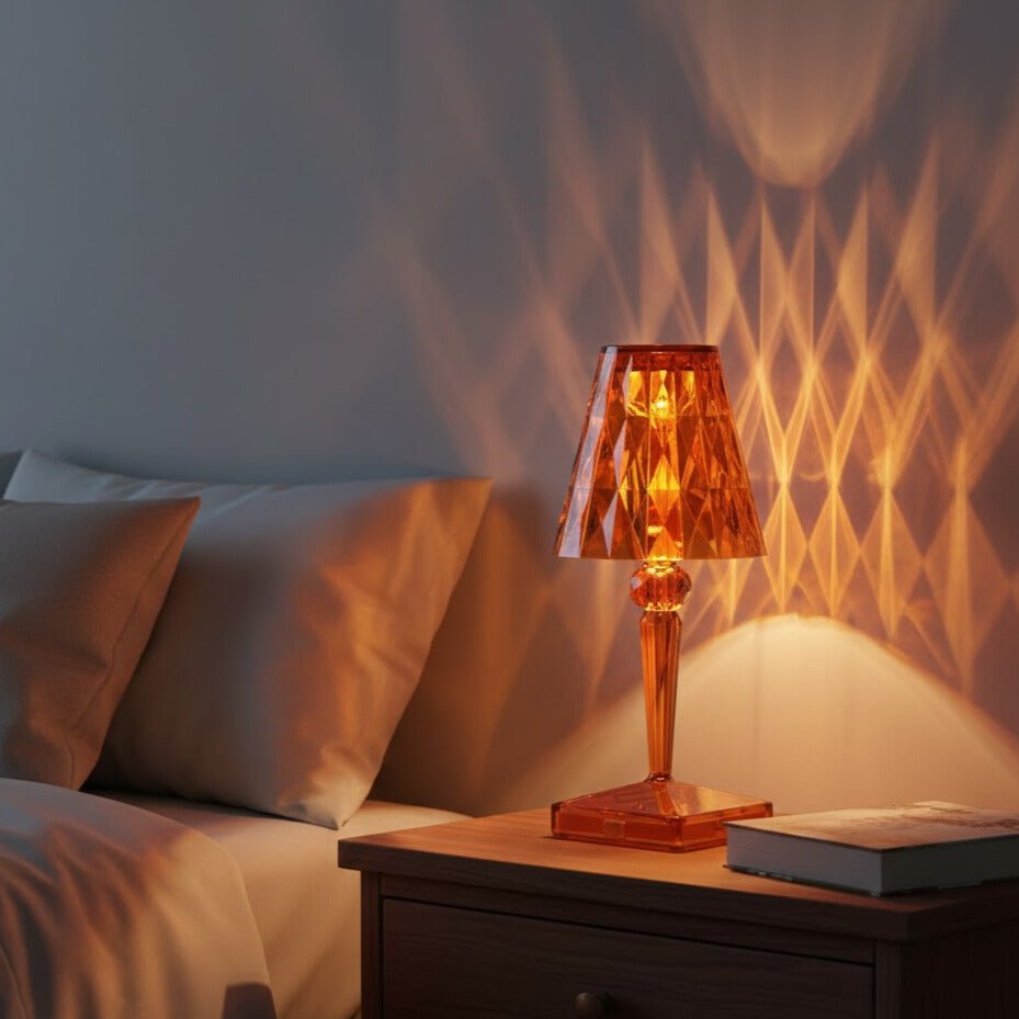 Faceted Acrylic Crystal Table Lamp