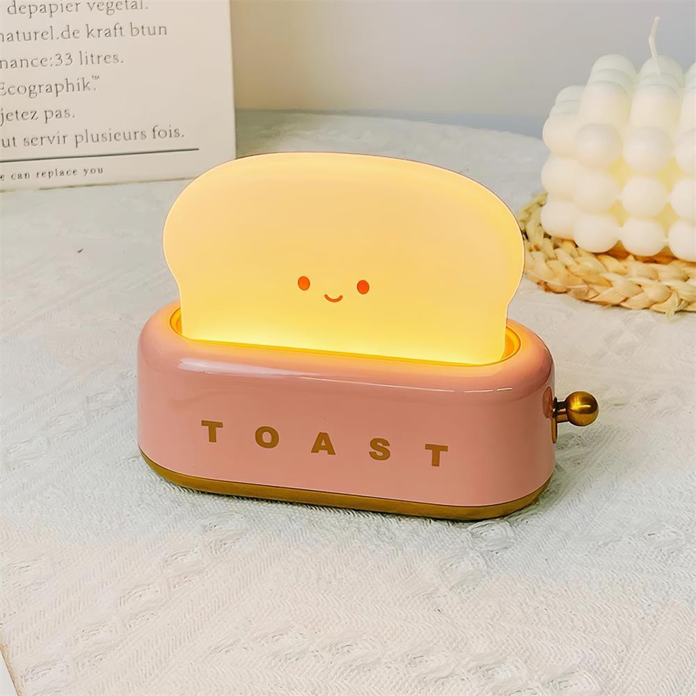 Toaster Lamp, Novelty Light with Glowing Toast