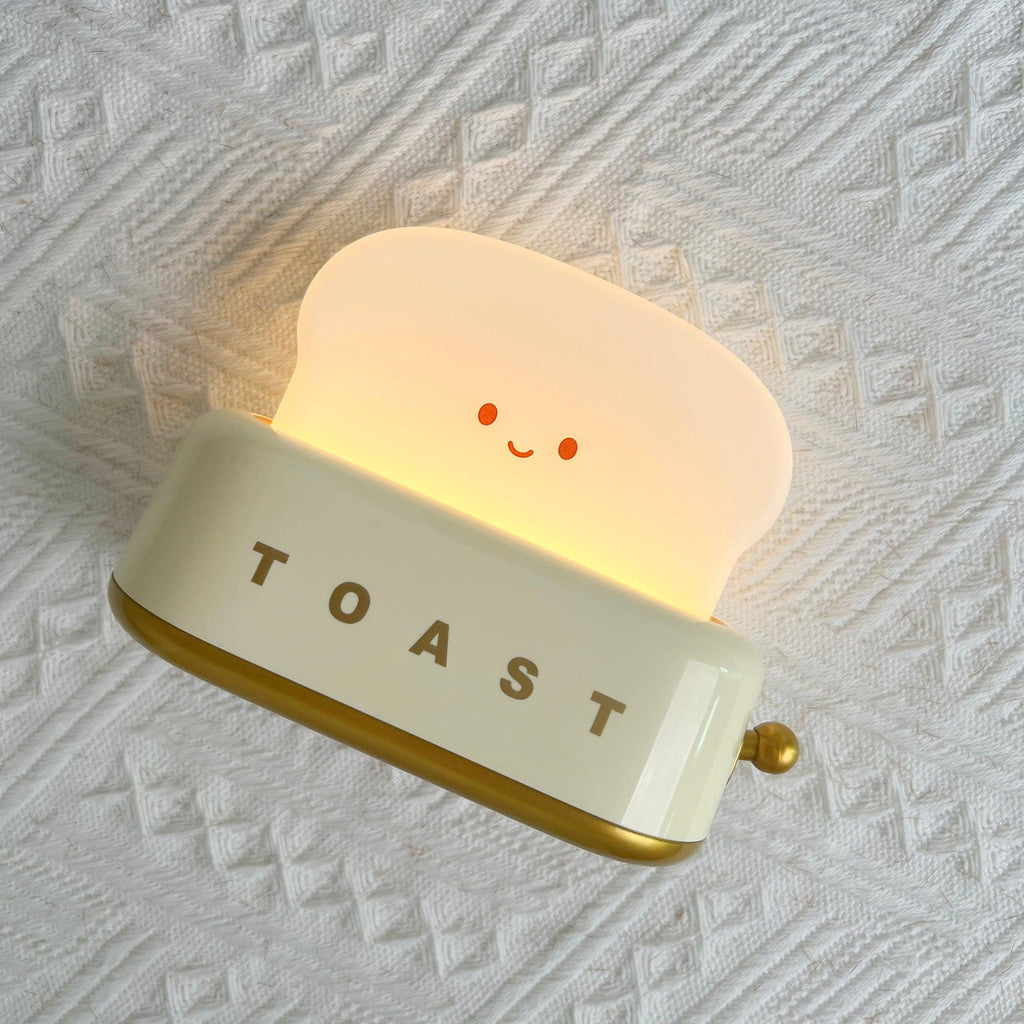 Toaster Lamp with Glowing Toast