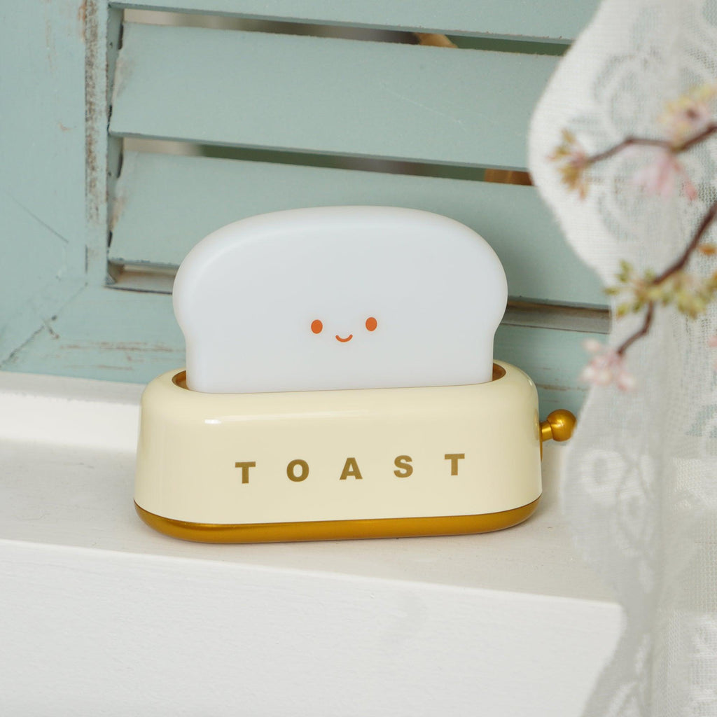Toaster Lamp with Glowing Toast